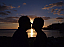 Couple in Key West at sunset